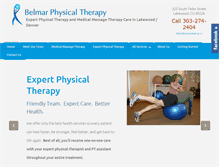 Tablet Screenshot of belmarpt.com